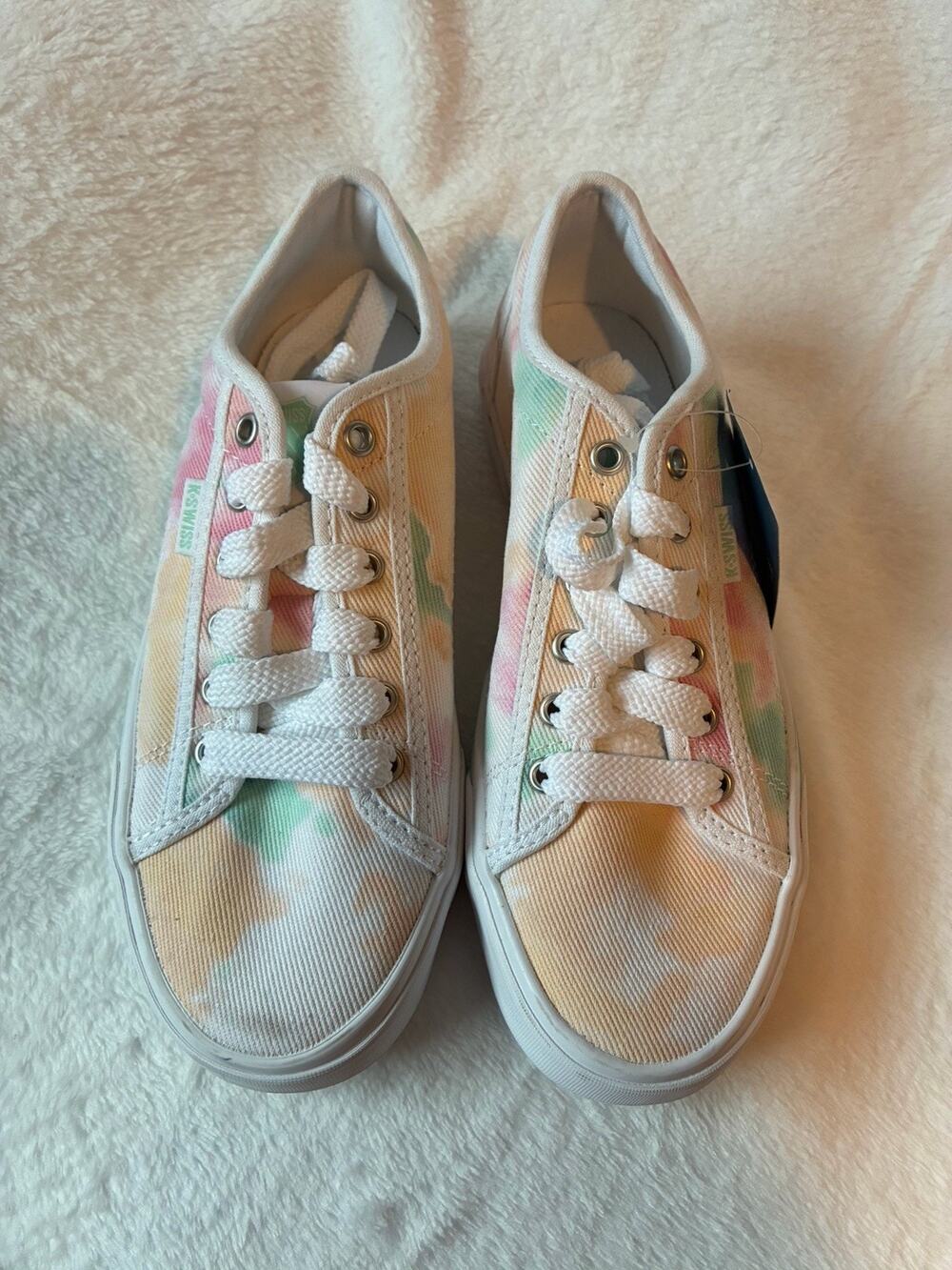 K-Swiss Tie Dye Canvas Sneakers Lightweight Low Top - Women Size 5